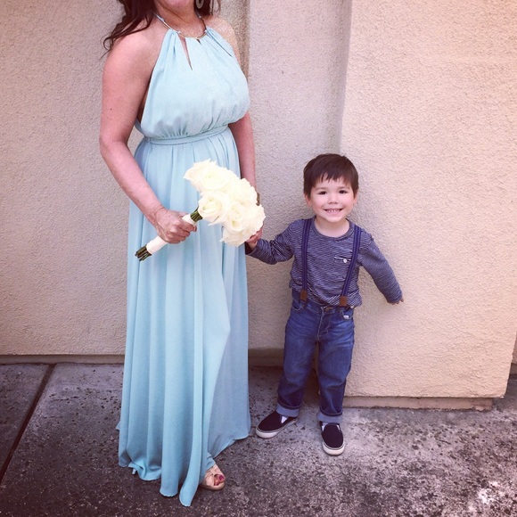 SOLD ON EBAY ⭐️ Lulus sage gold formal maxi gown - Picture 8 of 8